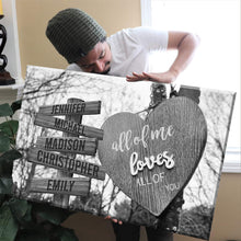 Load image into Gallery viewer, Love Board Multi-Names Premium Canvas