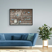 Load image into Gallery viewer, Flower And Butterfly Canvas Painting, Plant Posters And Prints