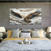 Load image into Gallery viewer, 1pc 2D Wooden Framed Canvas Painting Eagle Wall Art Prints For Home Decoration, Living Room & Bedroom, Festival Party Decor, Gifts, Ready To Hang