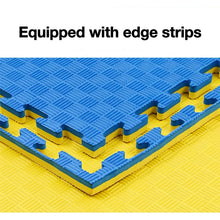 Load image into Gallery viewer, 1x1m Puzzle Exercise Floor Mat, Pack of 2, Interlocking Foam Tiles with Border, Exercise Equipment Mat for Gyms, Yoga, Outdoor Workout