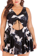 Load image into Gallery viewer, Hot Sale Plus Size Tankini Swimsuits for Women Two Piece Swim Dress Flare Flowy Bathing Suits