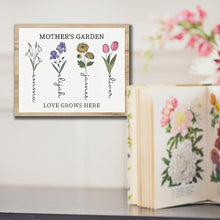 Load image into Gallery viewer, Custom Birth Flower Canvas - Unique Family Gifts