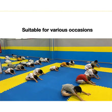 Load image into Gallery viewer, 1x1m Puzzle Exercise Floor Mat, Pack of 2, Interlocking Foam Tiles with Border, Exercise Equipment Mat for Gyms, Yoga, Outdoor Workout