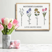 Load image into Gallery viewer, Custom Birth Flower Canvas - Unique Family Gifts