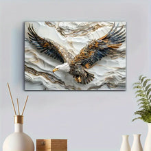 Load image into Gallery viewer, 1pc 2D Wooden Framed Canvas Painting Eagle Wall Art Prints For Home Decoration, Living Room & Bedroom, Festival Party Decor, Gifts, Ready To Hang