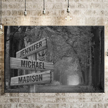 Load image into Gallery viewer, Autumn Trees Multi-Names Premium Canvas Poster