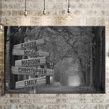 Load image into Gallery viewer, Autumn Trees Multi-Names Premium Canvas