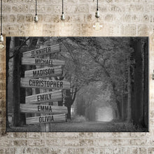 Load image into Gallery viewer, Autumn Trees Multi-Names Premium Canvas