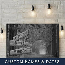 Load image into Gallery viewer, Autumn Trees Multi-Names Premium Canvas Poster