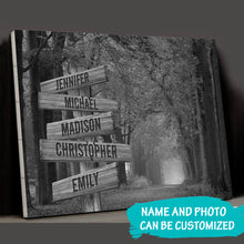 Load image into Gallery viewer, Autumn Trees Multi-Names Premium Canvas Poster