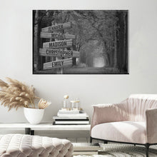 Load image into Gallery viewer, Autumn Trees Multi-Names Premium Canvas Poster