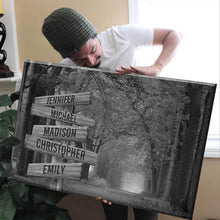 Load image into Gallery viewer, Autumn Trees Multi-Names Premium Canvas