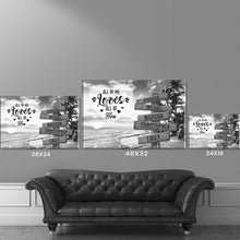 Load image into Gallery viewer, Beach Palm Tree All of Me Loves All of You Multi-Names Premium Canvas Poster