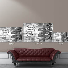 Load image into Gallery viewer, Beach Palm Tree  Where Life Begins And Love Never Ends Multi-Names Premium Canvas