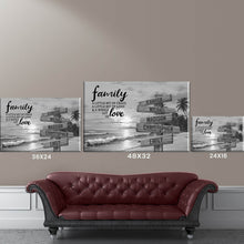 Load image into Gallery viewer, Beach Scenery  A Little Whole Lot of Love Multi-Names Premium Canvas