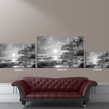 Load image into Gallery viewer, Beach Sunrise Multi-Names Premium Canvas