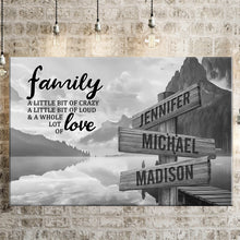 Load image into Gallery viewer, Canyon Dock A Little Whole Lot of Love Multi-Names Premium Canvas