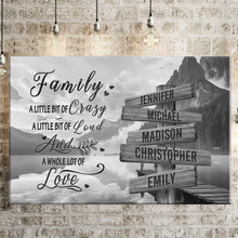 Load image into Gallery viewer, Canyon Dock  A Little Whole Lot of Love Multi-Names Premium Canvas