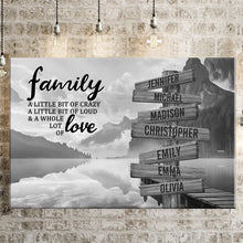 Load image into Gallery viewer, Canyon Dock A Little Whole Lot of Love Multi-Names Premium Canvas Poster
