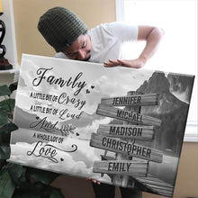 Load image into Gallery viewer, Canyon Dock  A Little Whole Lot of Love Multi-Names Premium Canvas