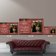 Load image into Gallery viewer, Christmas Newlywed Gift Personalized Couple Premium Canvas