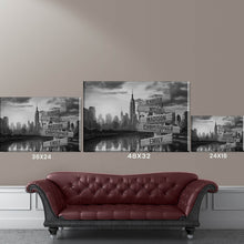 Load image into Gallery viewer, City Sunset Multi-Names Premium Canvas