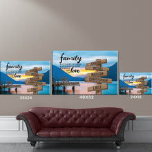 Load image into Gallery viewer, Scenic View Of Pier Color A Little Whole Lot of Love Multi-Names Premium Canvas