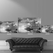 Load image into Gallery viewer, Coast Dusk Multi-Names Premium Canvas