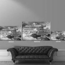 Load image into Gallery viewer, Coast Dusk A Little Whole Lot of Love Multi-Names Premium Canvas