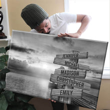 Load image into Gallery viewer, Coast Sunset Multi-Names Premium Canvas