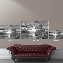 Load image into Gallery viewer, Coast Sunset  Where Life Begins And Love Never Ends Multi-Names Premium Canvas Poster
