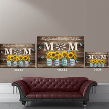 Load image into Gallery viewer, Personalized Gift For Mom My Greatest Blessings Call Me Mom Premium Canvas Poster
