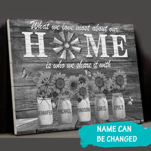 Load image into Gallery viewer, New Unique Gift For A Family Personalized Names Gift Premium Canvas