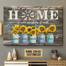 Load image into Gallery viewer, Unique Gift For A Family Personalized Names Gift Premium Canvas Poster