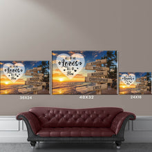 Load image into Gallery viewer, Beach Palm Tree Color All of Me Loves All of You Multi-Names Premium Canvas Poster