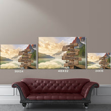 Load image into Gallery viewer, Canyon Dock Color Multi-Names Premium Canvas