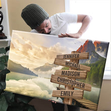 Load image into Gallery viewer, Canyon Dock Color Multi-Names Premium Canvas