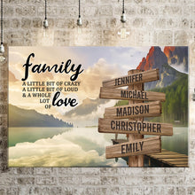 Load image into Gallery viewer, Canyon Dock Color A Little Whole Lot of Love Multi-Names Premium Canvas