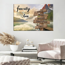 Load image into Gallery viewer, Canyon Dock Color A Little Whole Lot of Love Multi-Names Premium Canvas Poster