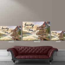 Load image into Gallery viewer, Canyon Dock Color A Little Whole Lot of Love Multi-Names Premium Canvas Poster