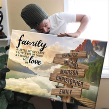 Load image into Gallery viewer, Canyon Dock Color A Little Whole Lot of Love Multi-Names Premium Canvas