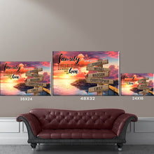 Load image into Gallery viewer, Coast Dusk Color A Little Whole Lot of Love Multi-Names Premium Canvas Poster
