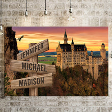 Load image into Gallery viewer, Country Castle Color Multi-Names Premium Canvas