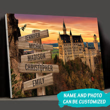Load image into Gallery viewer, Country Castle Color Multi-Names Premium Canvas