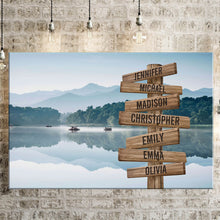 Load image into Gallery viewer, Dreams Interpretation of Lake Color Multi-Names Premium Canvas