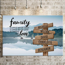 Load image into Gallery viewer, Dreams Interpretation of Lake Color A Little Whole Lot of Love Multi-Names Premium Canvas