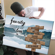 Load image into Gallery viewer, Dreams Interpretation of Lake Color A Little Whole Lot of Love Multi-Names Premium Canvas