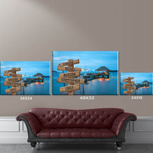 Load image into Gallery viewer, Jetty Night Color Multi-Names Premium Canvas Poster