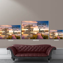 Load image into Gallery viewer, Lake Dock Color  Where Life Begins And Love Never Ends Multi-Names Premium Canvas