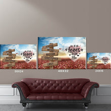 Load image into Gallery viewer, Love Tree Color All of Me Loves All of You Multi-Names Premium Canvas Poster